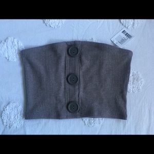 Urban Outfitters Gray Bandeau Top